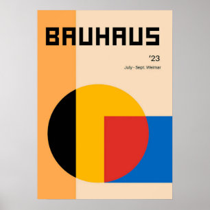 bauhaus, bauhaus design, modern design, geometric poster