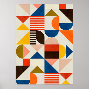bauhaus, bauhaus design, modern design, geometric poster