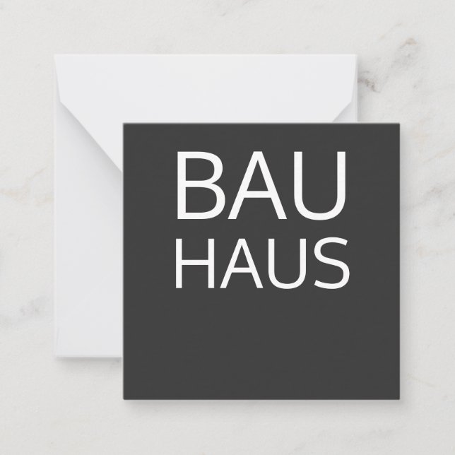 Bauhaus Card (Front)