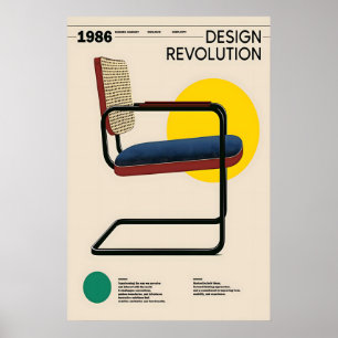 Bauhaus Cesca Chair Art Print Modernist Furniture
