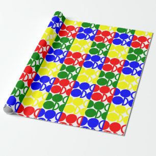 Bauhaus Circles Wrapping Paper