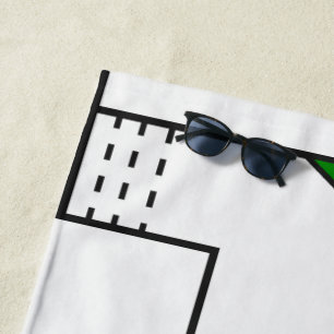 Bauhaus Circuits Beach Towel