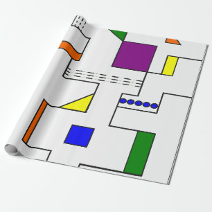 Bauhaus Circuits  Wrapping Paper