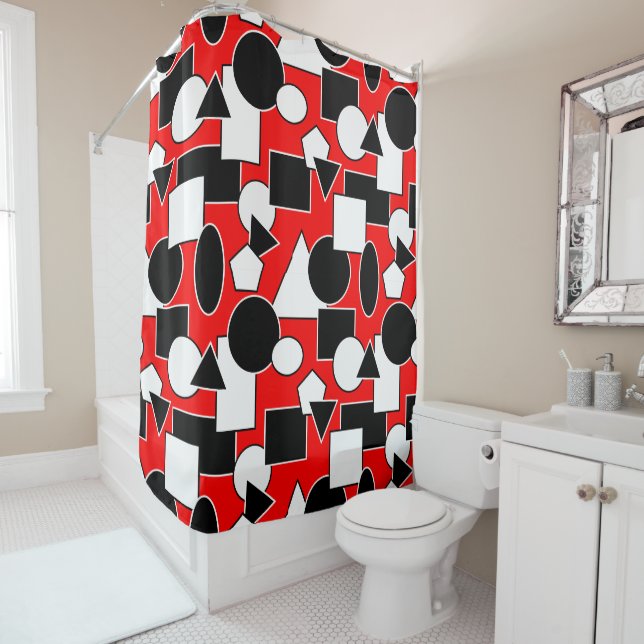 Bauhaus Collage  Shower Curtain (In Situ)