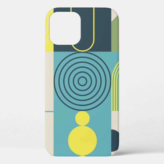 Bauhaus composition artwork made with abstract ele Case-Mate iPhone case (Back)
