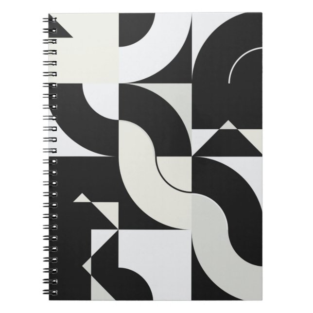 Bauhaus composition artwork made with abstract ele notebook (Front)