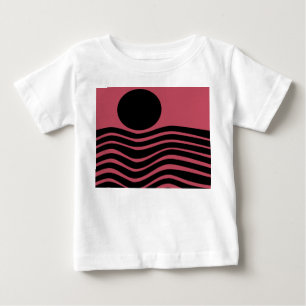 Bauhaus Deep Pink Abstract Baby T-Shirt
