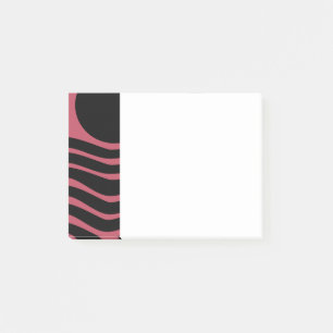 Bauhaus Deep Pink Abstract Post-it Notes