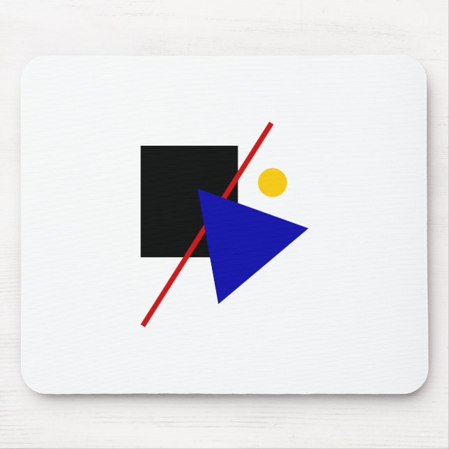 Bauhaus Design Geometric Art Mouse Pad (Front)