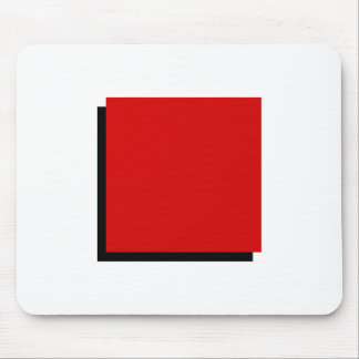 Bauhaus Design Geometric Art Red Square Mouse Pad