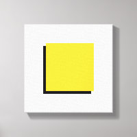 Bauhaus Design Geometric Art Yellow Square