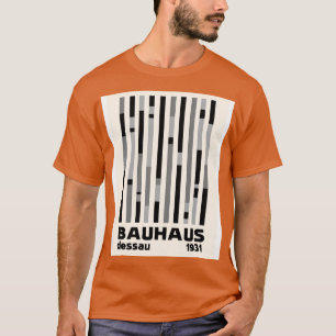 Bauhaus Dessau 1931 Modernist Homage Black Grey Cr T-Shirt