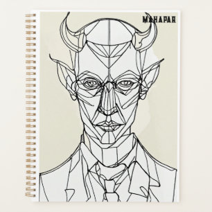 Bauhaus Devil Line Art Planner