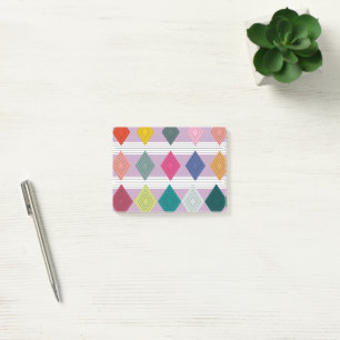 Bauhaus Diamond Quilt Post-it Notes