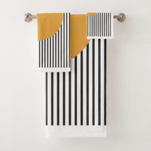 Bauhaus Exhibition Unique Geometric Poster Minimal Bath Towel Set