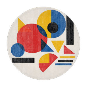 Bauhaus Geometric Abstract Composition Cutting Board