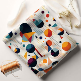 Bauhaus Geometric Abstract Pattern#5 ID1068 Fabric