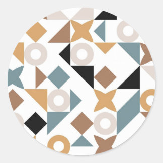 Bauhaus Geometric Baby Circle Sticker
