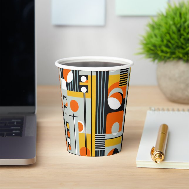 Bauhaus Geometric Design 01 Perfect For Paper Cups (Insitu)