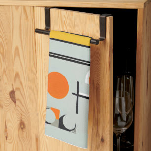 Bauhaus Geometric Design 01 Perfect For Tea Towel