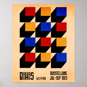 Bauhaus Geometric Modern Poster 