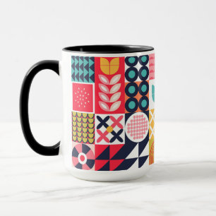 Bauhaus Geometric Pattern Cup