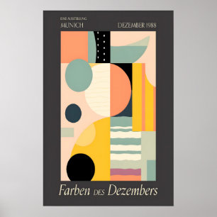 Bauhaus Geometric Print December 1988 Munich
