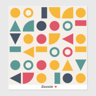 Bauhaus Geometric Shapes Seamless Pattern