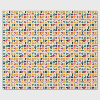 Bauhaus Geometric Shapes Seamless Pattern Wrapping Paper