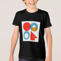Bauhaus Geometry Art T-Shirt – Primary Colours, Mi