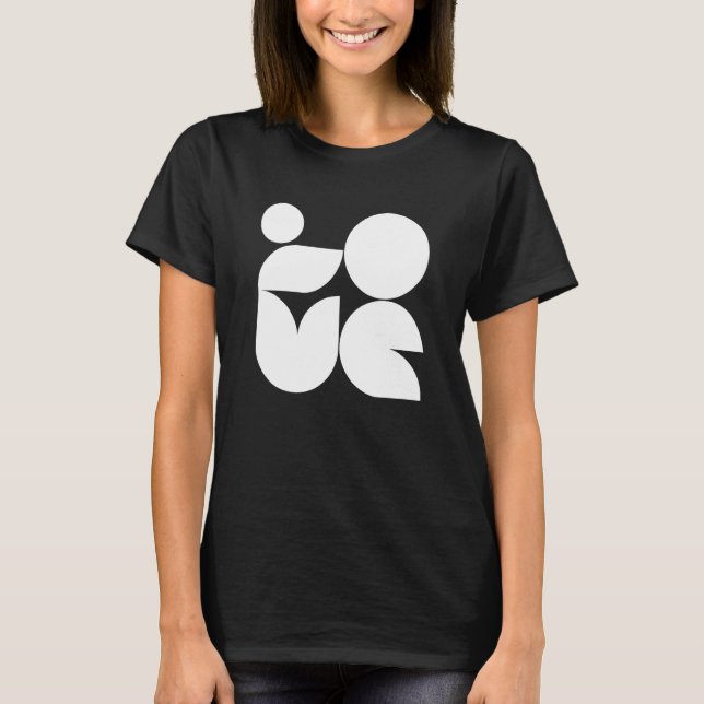 Bauhaus German school love design T-Shirt (Front)