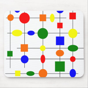 Bauhaus Grid Mouse Pad