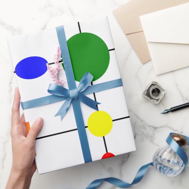 Bauhaus Grid  Wrapping Paper (Gifting)