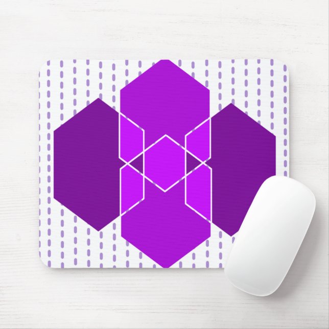 Bauhaus Hexagons  Mouse Pad (With Mouse)