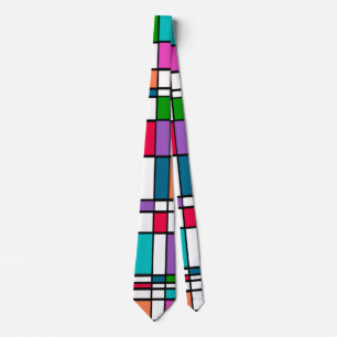Bauhaus in Flower Power Colours Tie