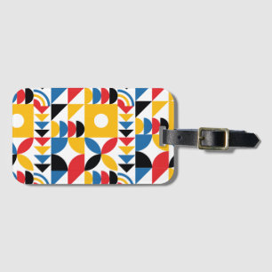 Bauhaus Inspired Contemporary Mid Century Luggage Tag