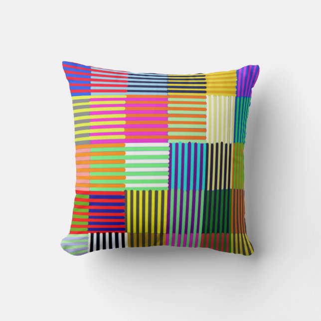 Bauhaus Inspired Optics Cushion (Front)