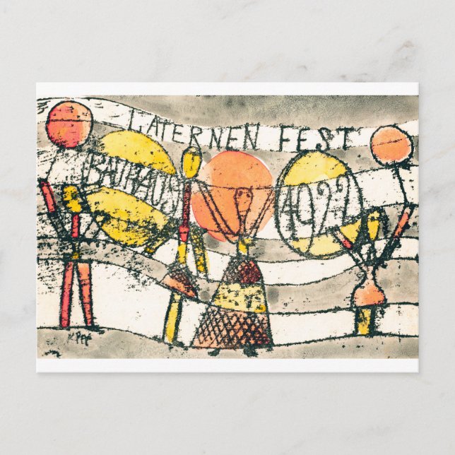 Bauhaus Lantern Festival | Paul Klee | Postcard (Front)