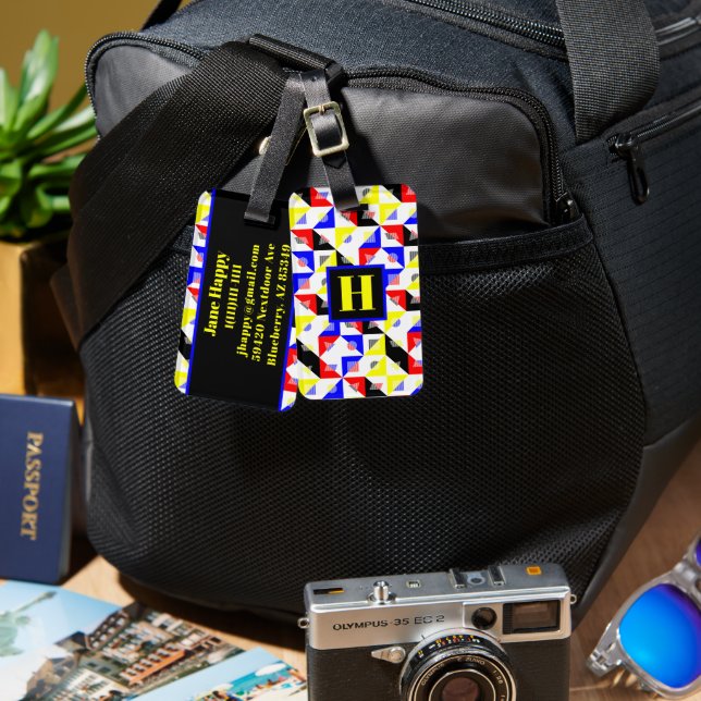 Bauhaus Luggage Tag (Front & Back)