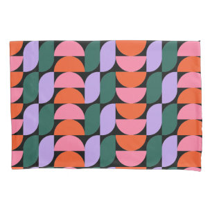 Bauhaus Mid Century Modern Geometric MCM Retro Pillowcase