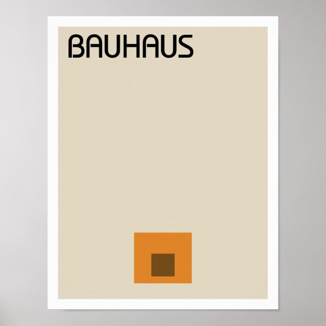 Bauhaus Minimalist II Poster (Front)