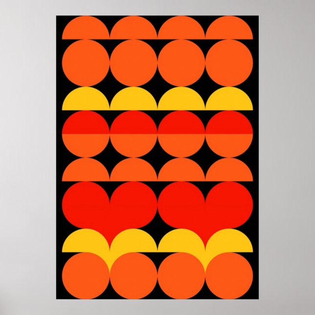 bauhaus, modernist, minimal, geometric, abstract,  poster (Front)
