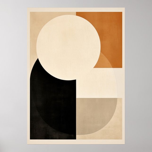 bauhaus, modernist, minimal, geometric, abstract,  poster (Front)