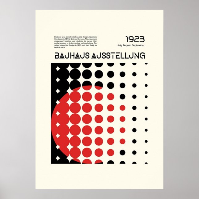bauhaus, modernist, minimal, geometric, abstract,  poster (Front)