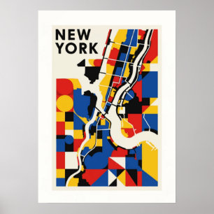 bauhaus, modernist, minimal, geometric, abstract, poster