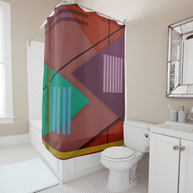 Bauhaus No. 414 Shower Curtain (In Situ)
