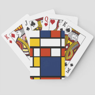 bauhaus pattern abstract geometric art painting mo playing cards