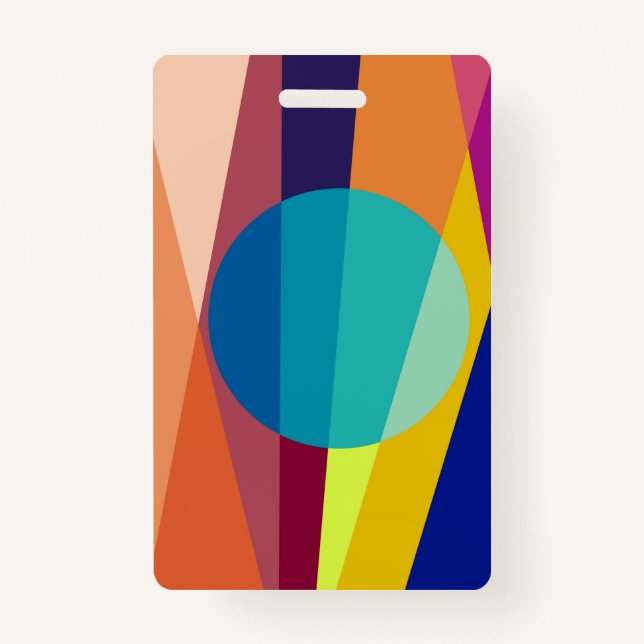 Bauhaus pattern ID badge (Front)