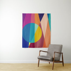 Bauhaus pattern tapestry