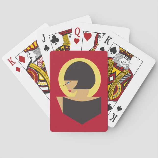 Bauhaus portrait playing cards (Back)